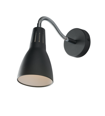 Applique LOGIKO in metallo nero con diffusore orientabile 1XE14 I-LOGIKO-AP NER