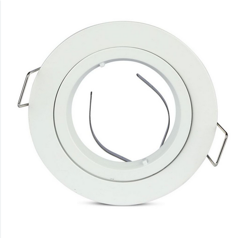 Portafaretto da incasso orientabile per GU10 bianco sku 3642