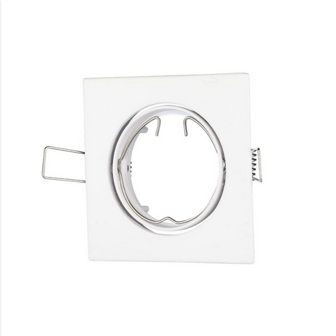 Portafaretto da incasso orientabile per GU10 bianco sku 3590