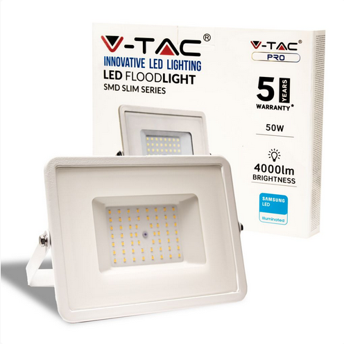 Faro LED SMD Chip Samsung 50W Colore Bianco IP65 sku 409/410/411Luce Calda
