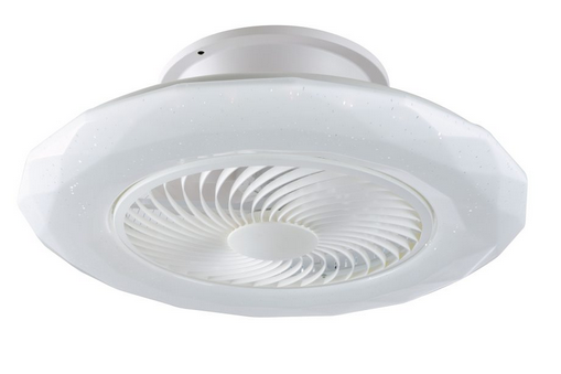 Plafoniera LED SKYRON 40W sfaccettata con ventilatore 3 velocità 40W LED-SKYRON-INT
