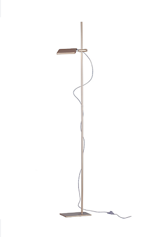 Piantana LED BOOK in alluminio oro con diffusore orientabile 18W 3200k LED-BOOK-PT-ORO