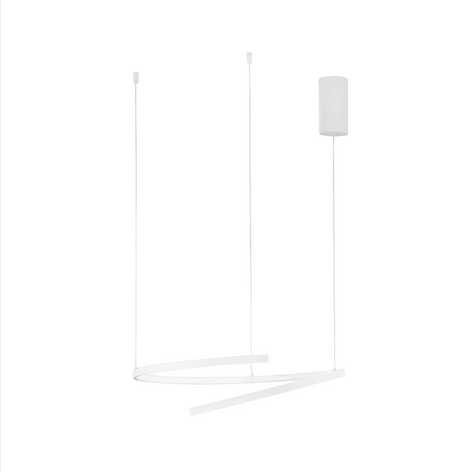Lampadario LED MOMA in metallo verniciato bianco con funzione CCT LED-MOMA-S60-BCO