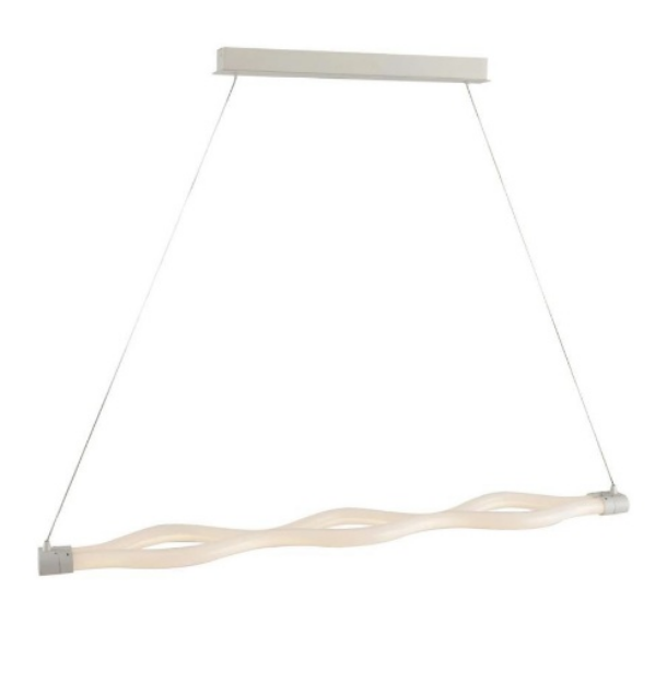 Lampadario a sospensione HEAVEN bianco in metallo con diffusore in acrilico 40W LED-HEAVEN-S102