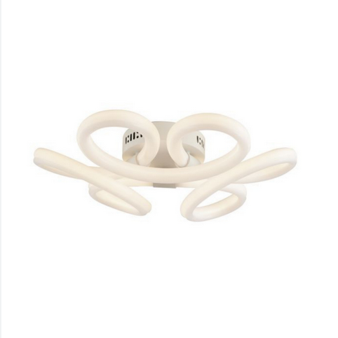 Plafoniera LED HEAVEN bianca in metallo con diffusore in acrilico 60W 4000K LED-HEAVEN-PL50