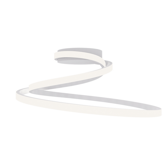 Plafoniera LED COASTER in alluminio bianco 40W con interruttore CCT LED-COASTER-PL-BCO