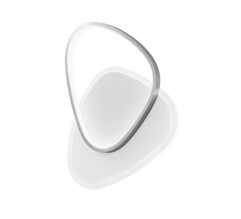 Plafoniera LED AYRTON rotonda in alluminio nichel con funzione CCT 42W LED-AYRTON-R45-NIK