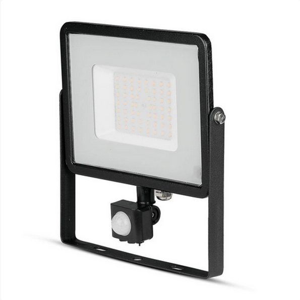 Faro LED Chip Samsung 50W con Sensore di Movimento, Crepuscolare sku 469/470/471Luce Calda