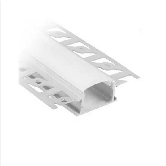 Profilo in Alluminio Silver per Doppia Striscia LED per Cartongesso sku 3359
