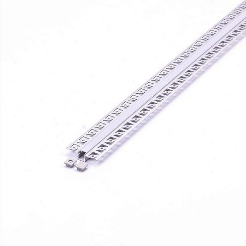 Profilo in Alluminio Silver per Strip LED ad Incasso per Cartongesso 2 mt sku 3360