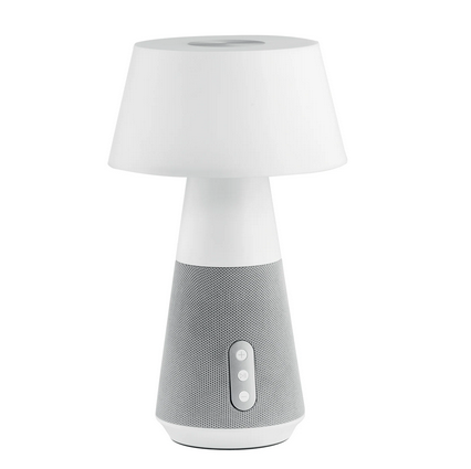 Lampada LED ricaricabile DECIBEL con speaker bluetooth touch dimmer e CCT LEDT-DECIBEL-GREY