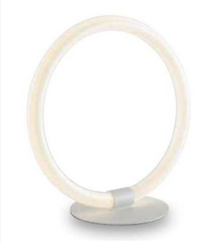 Lampada da lettura HALO bianca in metallo con diffusore in acrilico 20 W 4000K LED-HALO-L