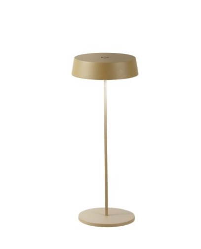 Lampada LED ricaricabile da esterno COCKTAIL in metallo oro con touch dimmer LED-COCKTAIL-ORO