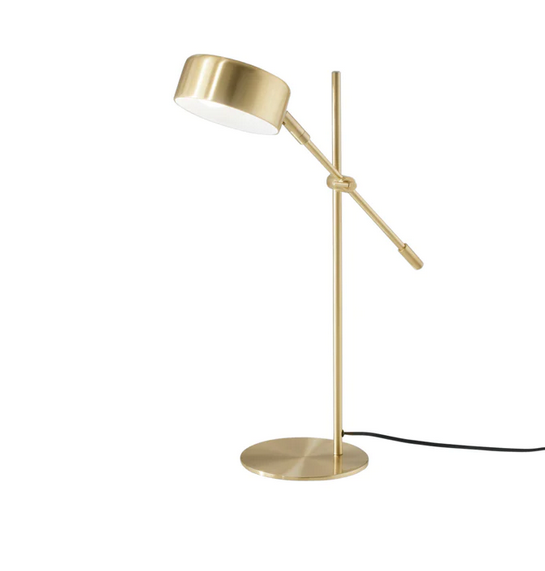 Lampada da tavolo EIFFEL in metallo oro con punto luce orientabile LDT-EIFFEL-ORO