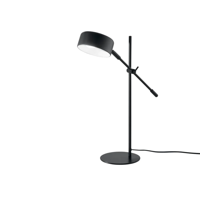 Lampada da tavolo EIFFEL in metallo nero con punto luce orientabile LDT-EIFFEL-NER