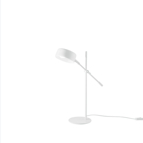 Lampada da tavolo EIFFEL in metallo bianco con punto luce orientabile LDT-EIFFEL-BCO