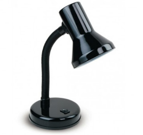 Lampada da lettura LDT nera in plastica e metallo (1xE27) LDT032-NERO