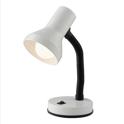 Lampada da lettura LDT bianca in plastica e metallo (1xE27) LDT032-BIANCO