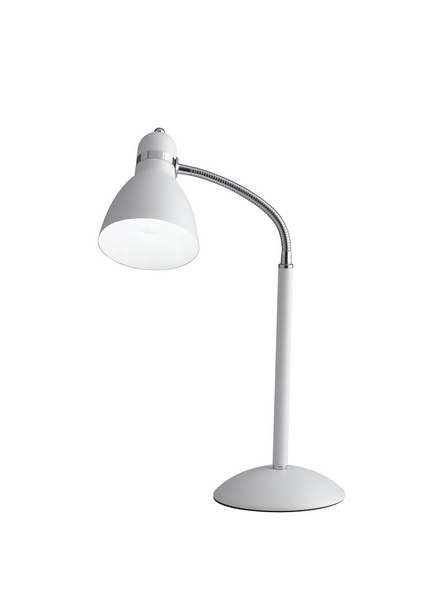 Lampada da tavolo PEOPLE in metallo bianco con diffusore orientabile I-PEOPLE-L BCO