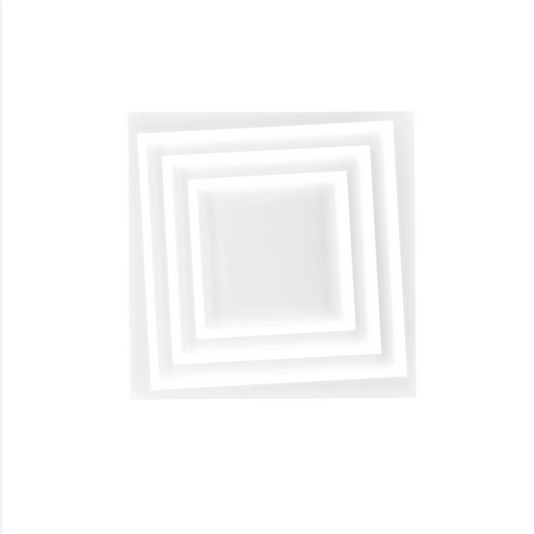 Plafoniera LED HYPNOTIC in alluminio bianco 74W con interruttore CCT 47x47 cm LED-HYPNOTIC-PL50