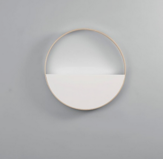 Plafoniera LED ALBA rotonda in metallo oro e bianco con funzione CCT 35 cm LED-ALBA-R35