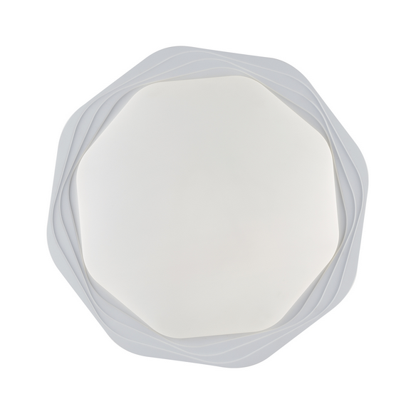 Plafoniera LED Daisy bianco in acrilico 24W 2460LM CCT 42X42X8,5 cm