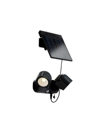 Proiettore LED SHIVA con ricarica solare o a pile con due diffusori orientabili LED-SHIVA-SOLAR