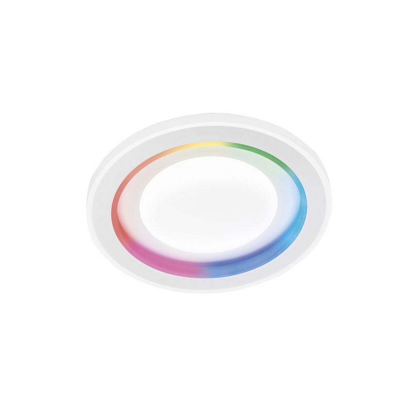 Plafoniera led dygital tonda bianca 40w 4310lm cct+rgb con telecomando 48x6,8cm I-DYGITAL-R50