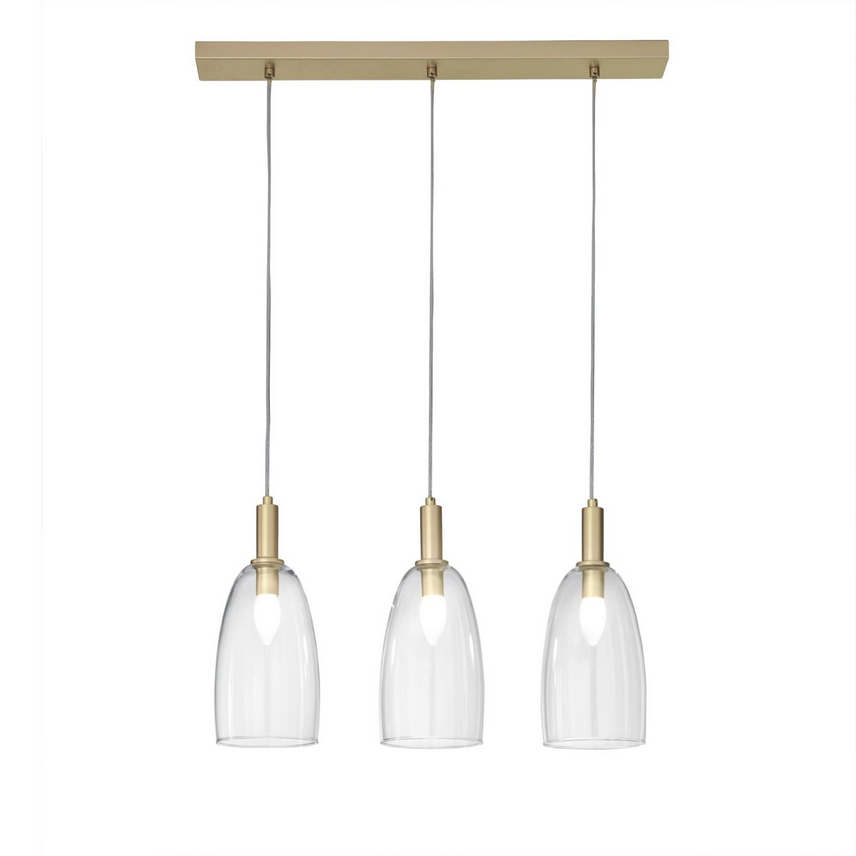 Sospensione Brandy oro 3xE14 72x14x150cm I-BRANDY-S3