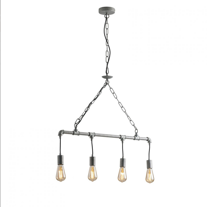 Sospensione Amarcord zincata 4XE27  I-AMARCORD-S4 ZN