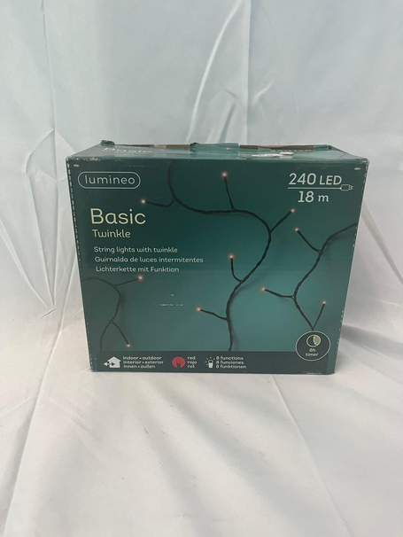 Ghirlanda di natale 240 led 18 mt rosso