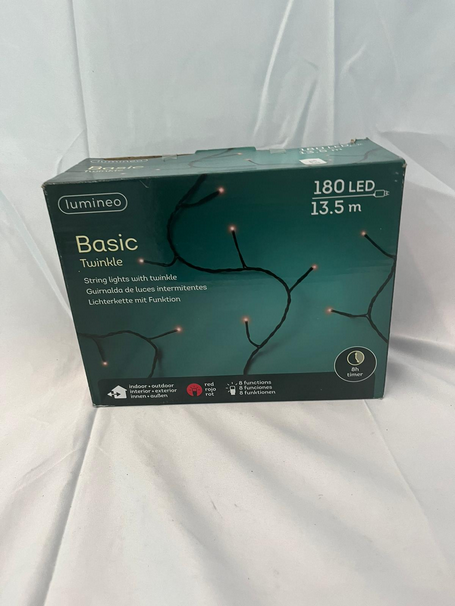 Ghirlanda di natale 180 led 13.5 mt rosso