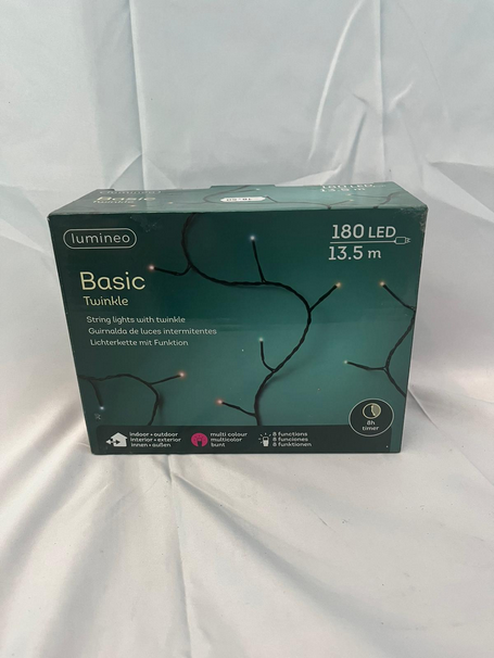 Ghirlanda di natale 180 led 13.5 mt multicolor