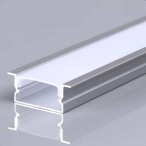 Profilo in Alluminio Colore Silver per Strip LED a Incasso 2 mt sku 23175