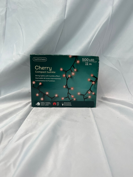 Ghirlanda di natale 500 led 11 mt rossa Cherry