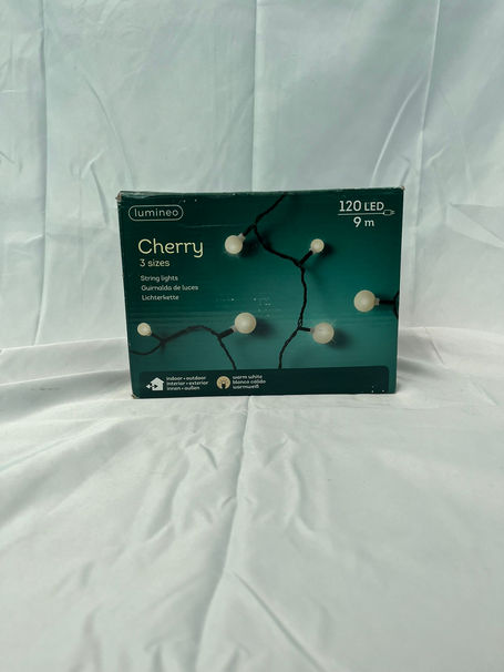 Ghirlanda di natale 120 led 9 mt bianco caldo Cherry