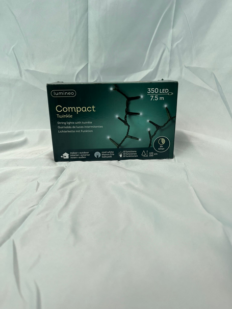 Ghirlanda di natale 350 led 7.5 mt bianco freddo Compact